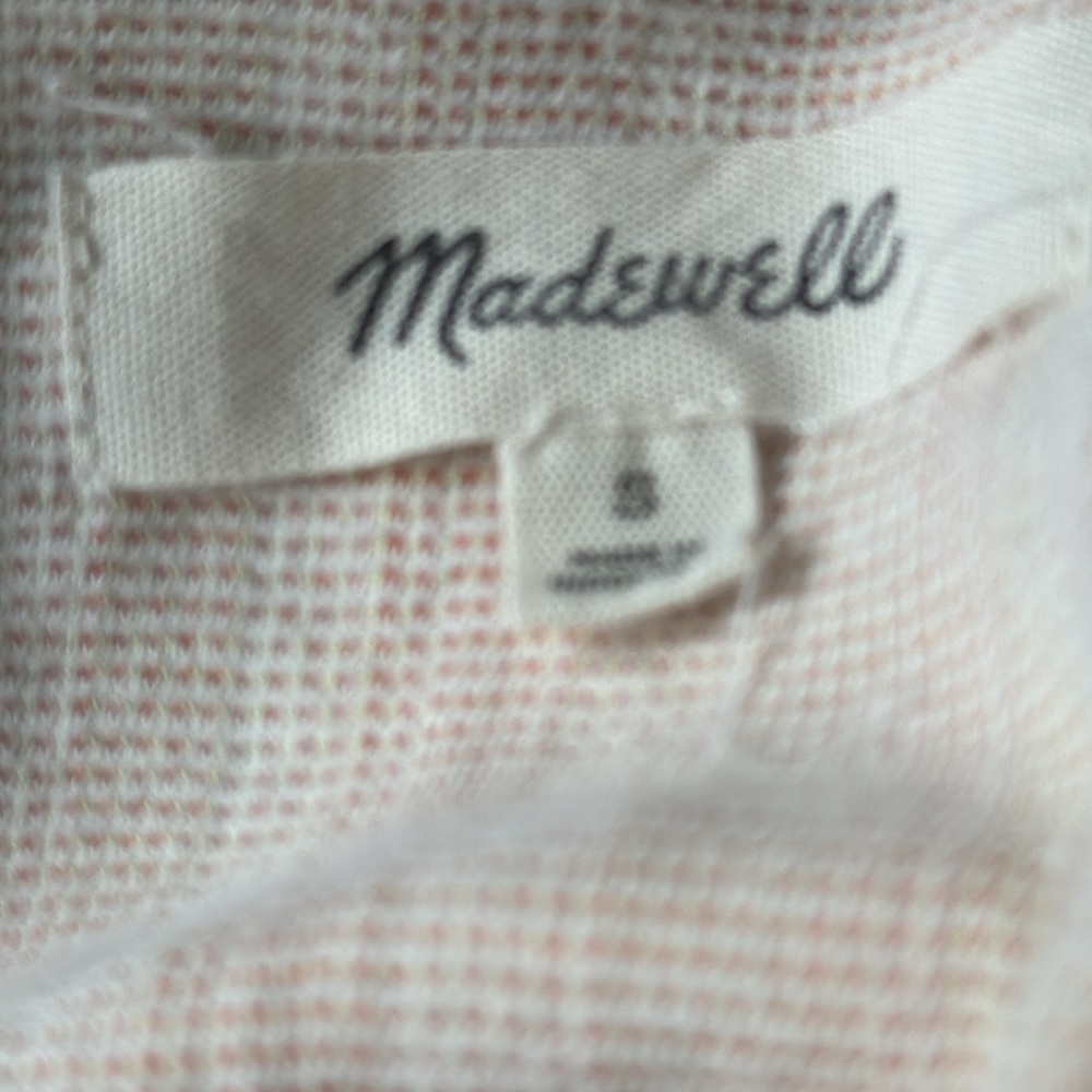 Madewell, Textured Flutter Sleeve Top, Size Small - image 8